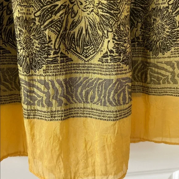 Lapis by Anthro Strapless Convertible Dress/Skirt Golden Yellow Stretchy Bodice - Picture 8 of 13